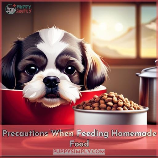 Precautions When Feeding Homemade Food