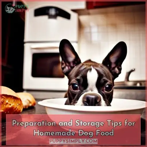Preparation and Storage Tips for Homemade Dog Food