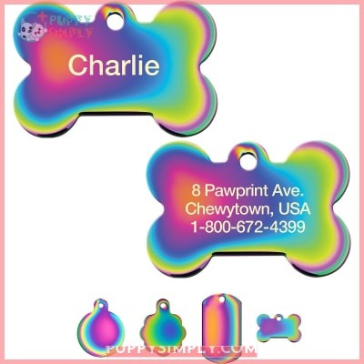 Quick-Tag Coated Metal Personalized Dog