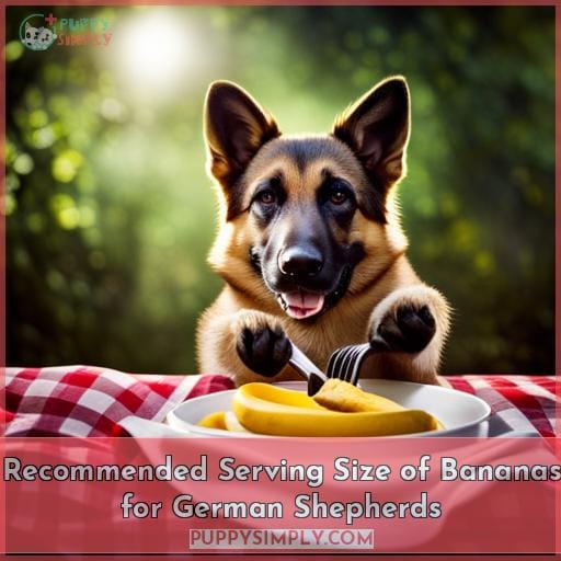 Recommended Serving Size of Bananas for German Shepherds