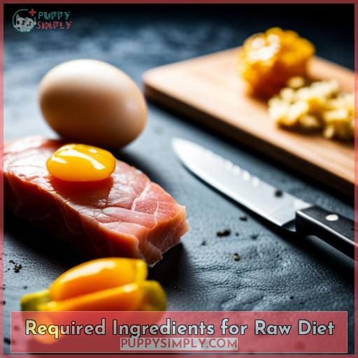 Required Ingredients for Raw Diet