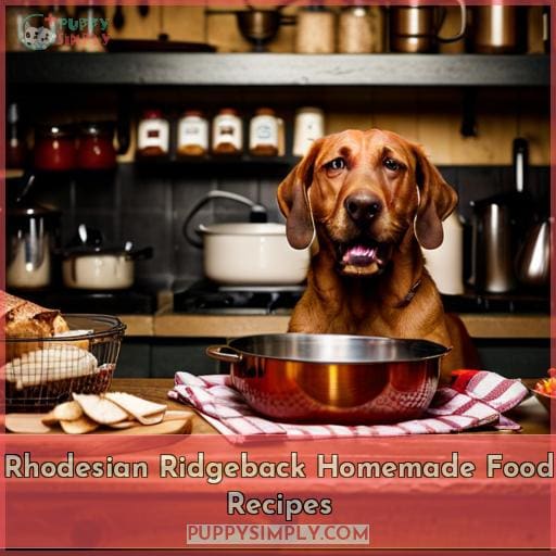 Rhodesian Ridgeback Homemade Food Recipes