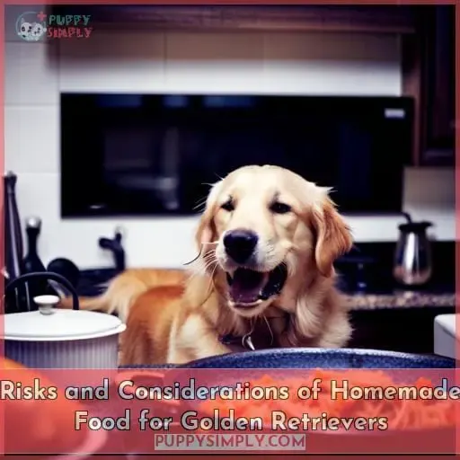 Risks and Considerations of Homemade Food for Golden Retrievers