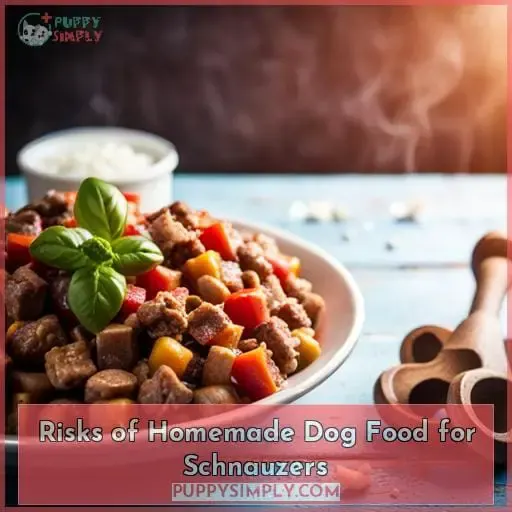 Risks of Homemade Dog Food for Schnauzers