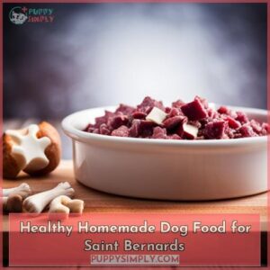 saint bernard homemade dog food