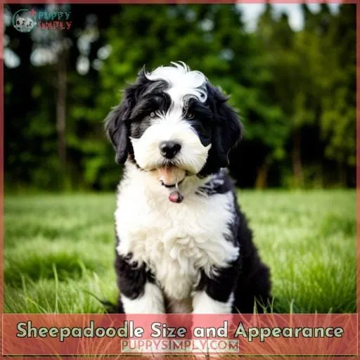 Sheepadoodle Size and Appearance