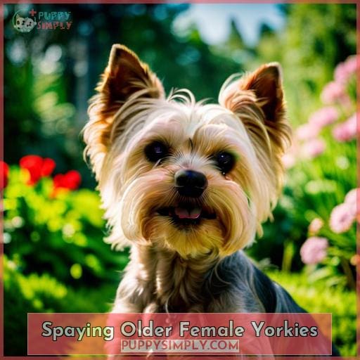 Spaying Older Female Yorkies