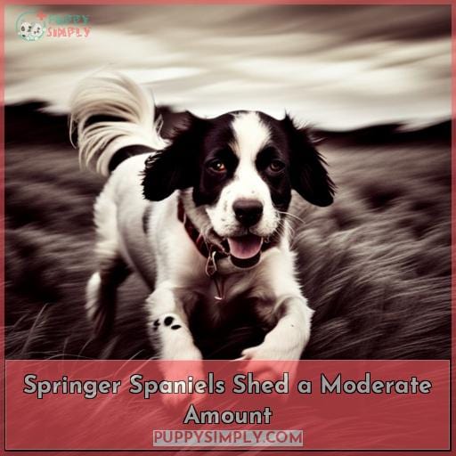Springer Spaniels Shed a Moderate Amount