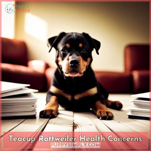 Teacup Rottweiler Health Concerns