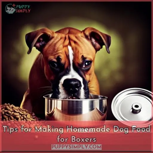 Tips for Making Homemade Dog Food for Boxers