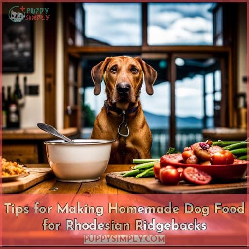 Tips for Making Homemade Dog Food for Rhodesian Ridgebacks