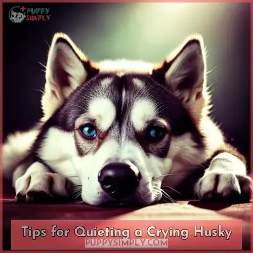 Tips for Quieting a Crying Husky