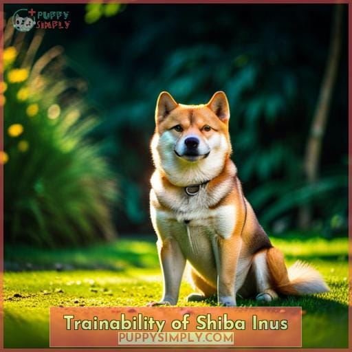 Trainability of Shiba Inus