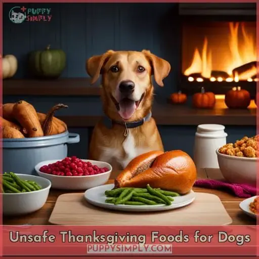 Unsafe Thanksgiving Foods for Dogs