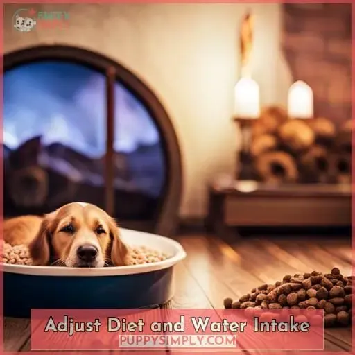 Adjust Diet and Water Intake