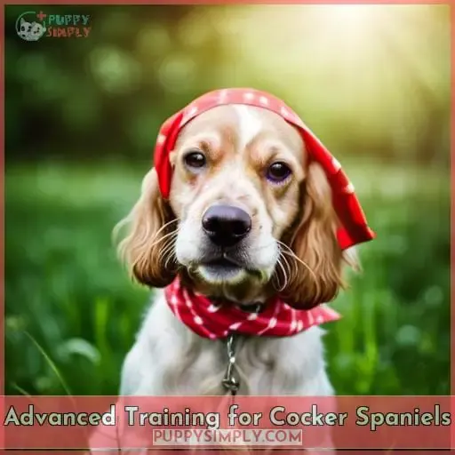 Advanced Training for Cocker Spaniels