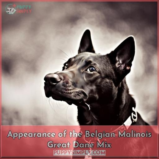 Appearance of the Belgian Malinois Great Dane Mix