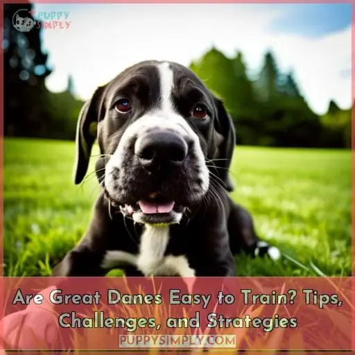 are great danes easy to train