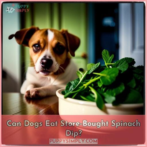 Can Dogs Eat Store-Bought Spinach Dip