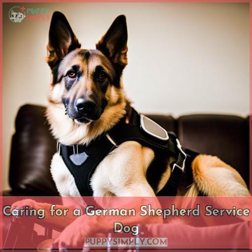 Caring for a German Shepherd Service Dog