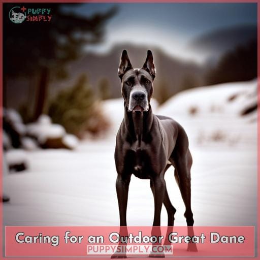 Caring for an Outdoor Great Dane