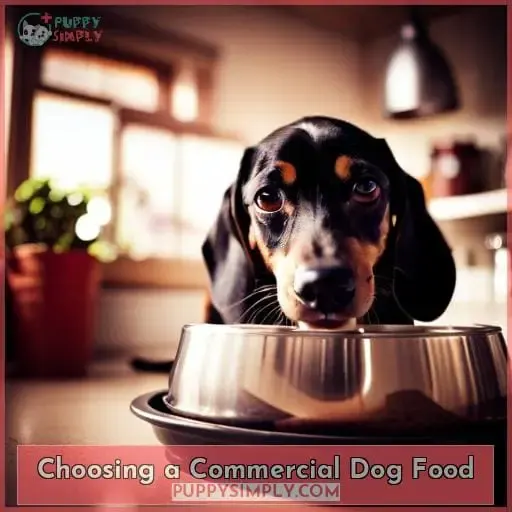 Choosing a Commercial Dog Food