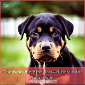 choosing a rottweiler mix breed which is best for your home
