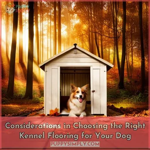 Considerations in Choosing the Right Kennel Flooring for Your Dog