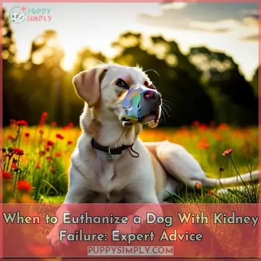 dog kidney failure when to euthanize