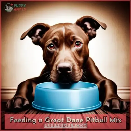 Feeding a Great Dane Pitbull Mix