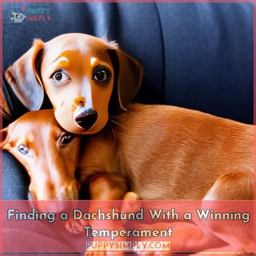 Finding a Dachshund With a Winning Temperament