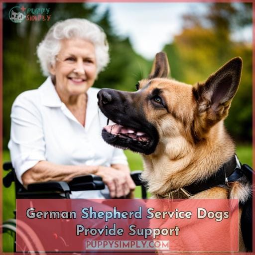 German Shepherd Service Dogs Provide Support