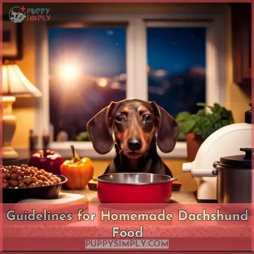 Guidelines for Homemade Dachshund Food