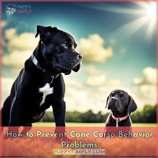 How to Prevent Cane Corso Behavior Problems