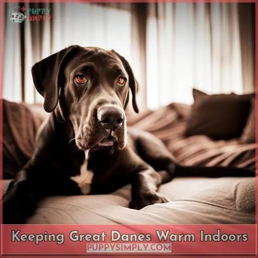 Keeping Great Danes Warm Indoors