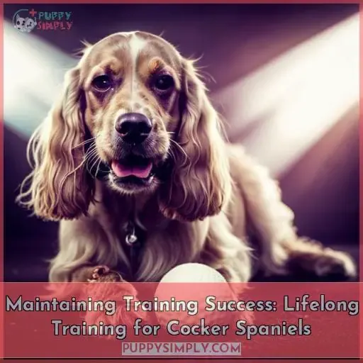 Maintaining Training Success: Lifelong Training for Cocker Spaniels