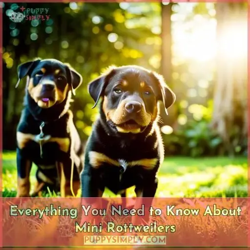 mini rottweilers everything you could want to know
