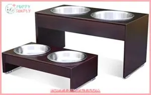 PetFusion Bamboo Elevated Dog Bowls,