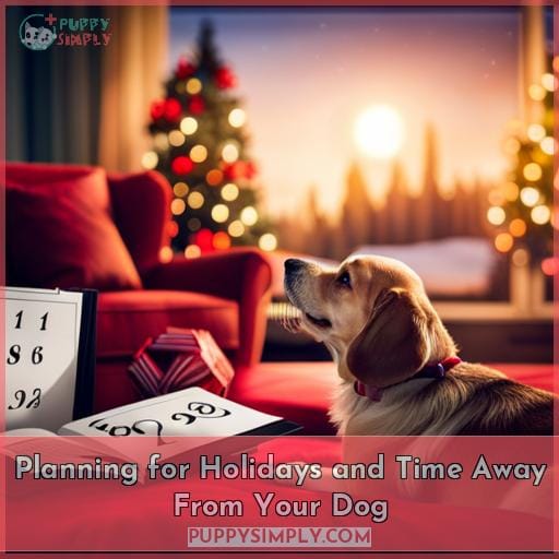 Planning for Holidays and Time Away From Your Dog