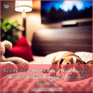 prepare your home for a new puppy