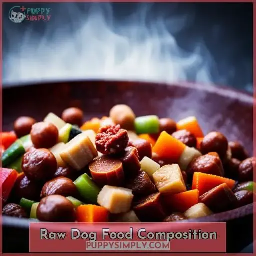 Raw Dog Food Composition