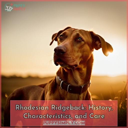 Rhodesian Ridgeback: History, Characteristics, and Care