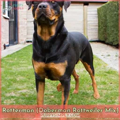 Rotterman (Doberman Rottweiler Mix)