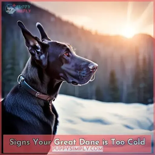 Signs Your Great Dane is Too Cold