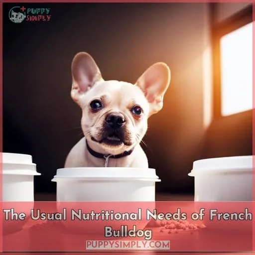 The Usual Nutritional Needs of French Bulldog