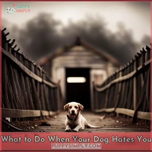 What to Do When Your Dog Hates You