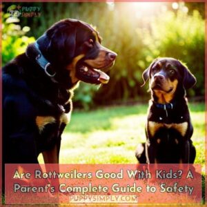 are rottweilers good with kids a guide for parents