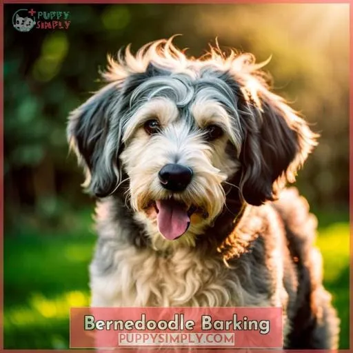 Bernedoodle Barking