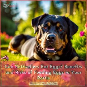 can rottweilers eat eggs