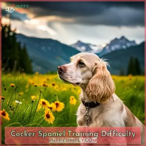 Cocker Spaniel Training Difficulty